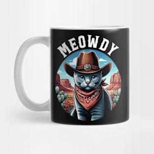 Elegant Emissary Trendy Tee Celebrating the Grace of Russian Blues Mug